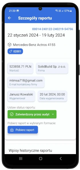 Podgląd systemu MTM